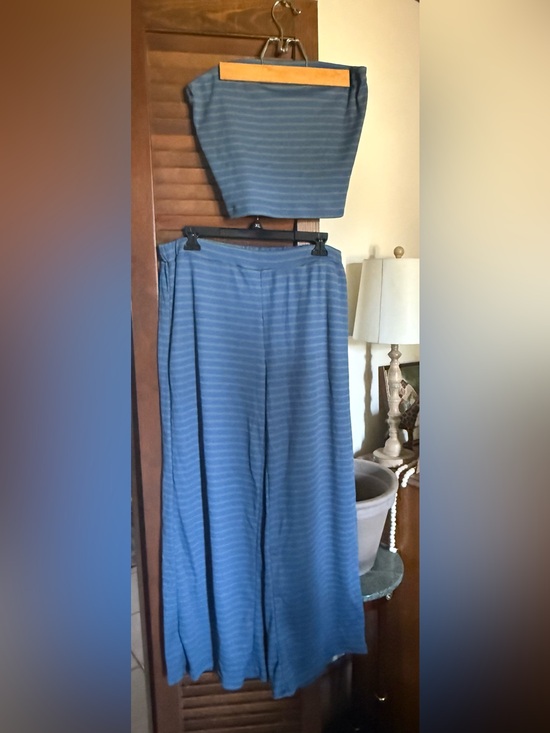 Pants - Ribbed knit tube top and pants set NWOT XXL